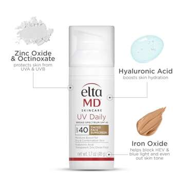 EltaMD Tinted SPF 40 Face Sunscreen Moisturizer