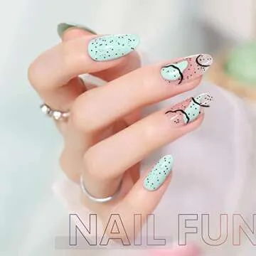 GAOY Eggshell Gel Top Coat, 16ml Black Spots Gel Nail Polish No Wipe Clear Top Coat, Soak off UV LED Finish Gel for Nail Art