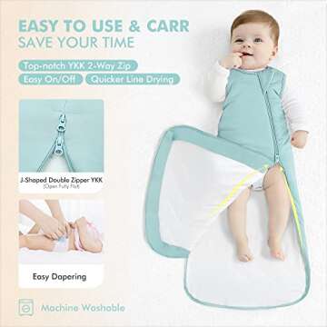HAPIU Bamboo Baby Sleep Sack | Safe & Soft Comfort