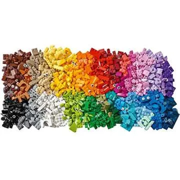 LEGO Bricks and Animals 11011 Classic Creative Toy (1,500 Pieces) — Brick-Built 10 Amazing Animal Figures — Family Christmas Holiday Bundle for Kids Ages 4 and up — BROAGE Drawstring Bag