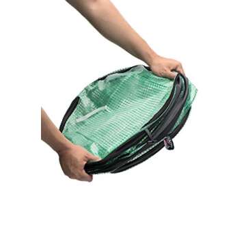 NuVue Products 24046 Spring-Up Plant Growth Accelerator Greenhouse Cover, Mini Greenhouse Gardening Net for Severe Weather Protection, Green, 16" L x 16" W x 24" H