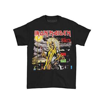 Iron Maiden Men's Killers Cover T-Shirt X-Large Black