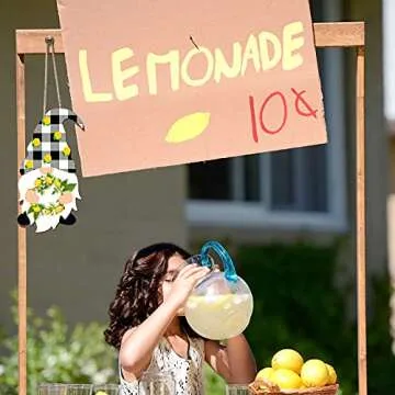 Jetec Lemon Gnome Door Sign - Perfect for Summer Decor