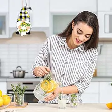 Jetec Lemon Gnome Door Sign - Perfect for Summer Decor