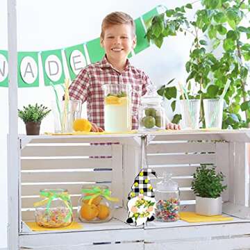 Jetec Lemon Gnome Door Sign - Perfect for Summer Decor