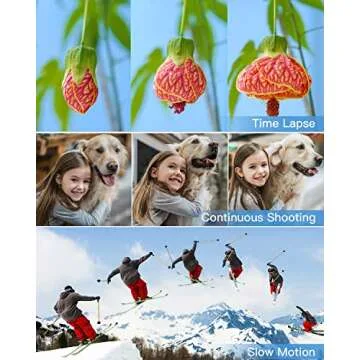 Digital Camera Auto Focus 2.7K 48MP Digital Point and Shoot Camera with 32GB Memory Card,16X Zoom, Time Lapse Vlogging Camera Digital Cameras for 8-15 Years Kids Teenagers Students Boys Girls Black