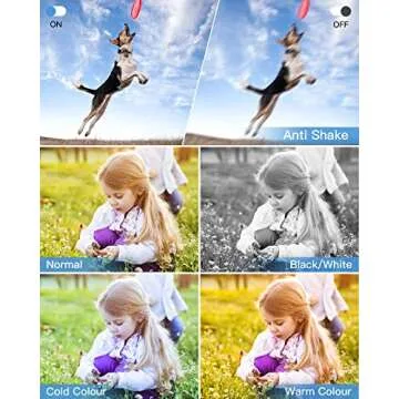 Digital Camera Auto Focus 2.7K 48MP Digital Point and Shoot Camera with 32GB Memory Card,16X Zoom, Time Lapse Vlogging Camera Digital Cameras for 8-15 Years Kids Teenagers Students Boys Girls Black