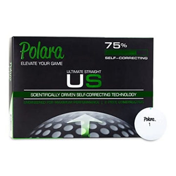 Polara Ultimate Straight Premium Golf Balls | Experience Hook and Slice Correction | Ideal for Recre...