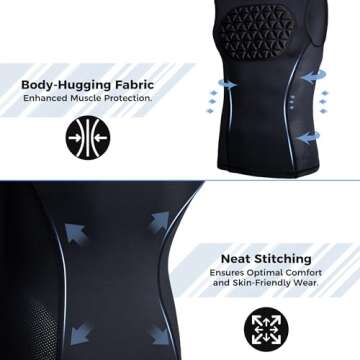 Legendfit Youth Baseball Chest Protector Padded Compression Shirt Support Softball Football Heart Sternum Guard White