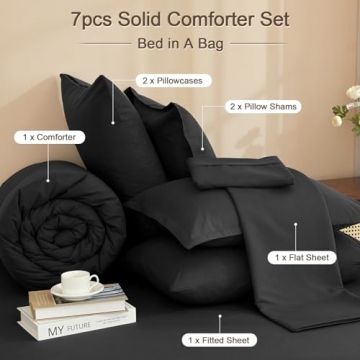 PHF 7-Piece Queen Comforter Set - Soft & Cozy