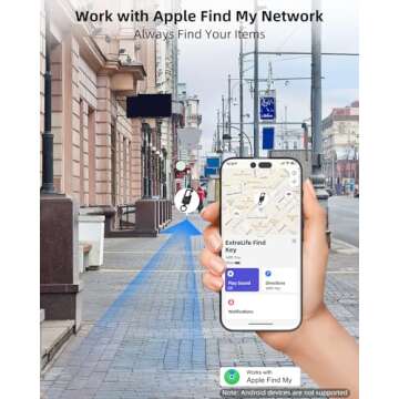 Keychain, Works with Apple Find My, Heavy Duty Keychain Bottle Opener, Carabiner Car Key Chains with...