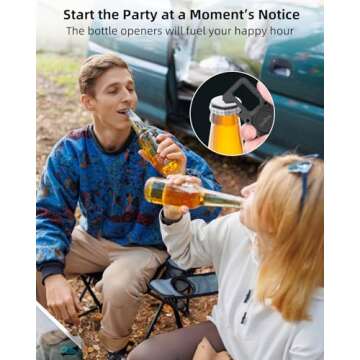 Keychain, Works with Apple Find My, Heavy Duty Keychain Bottle Opener, Carabiner Car Key Chains with Gps Tracker, Key Finder, Bluetooth Tracker for Luggage, Kids, Bags and More, Rechargeable, Black