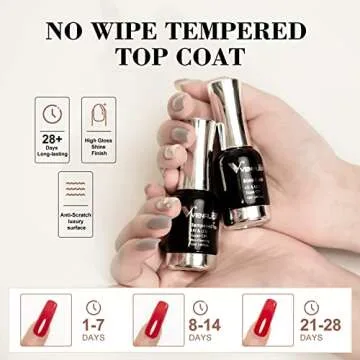 VENALISA No Wipe Gel Top and Base Coat Set 28 Days Shine