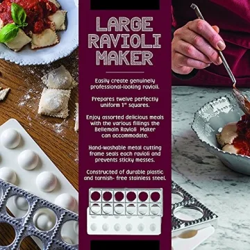 Bellemain Ravioli Maker Press for Perfect Homemade Pasta