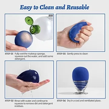 BS-MALL 6 Pcs Makeup Sponge Set for Liquid Cream Powder