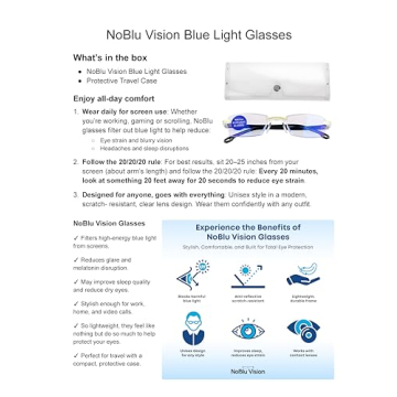 FREEZE2TRIM NoBlu Vision Blue Light Glasses for All