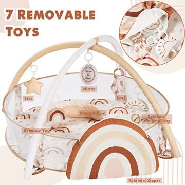 Crisschirs 6-in-1 Large Baby Gym & Ball Pit for Infants