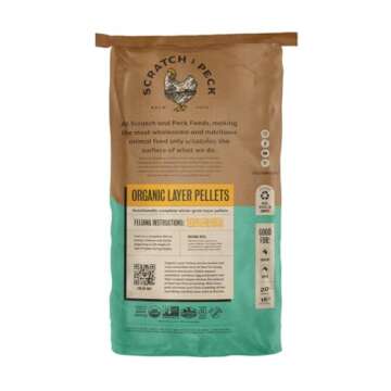 Scratch and Peck Whole Grain Layer Pellets Chicken and Duck Feed - Corn-Free and Soy-Free - 16% Prot...