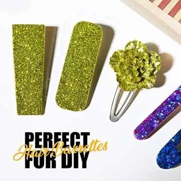 LEOBRO 50 PCS Metal Hair Clips for Women, DIY Crafts