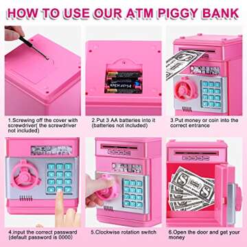 GuDoQi Electronic Password Piggy Bank for Kids Savings