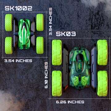 SHARKOOL Remote Control Car | 2.4Ghz Mini RC Cars with Rechargeable Battery, 360° Flips Rotating Do...