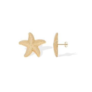 Starfish Earrings - 14k Gold Plated, Hypoallergenic, Stylish Jewelry