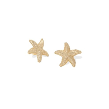 Starfish Earrings - 14k Gold Plated, Hypoallergenic, Stylish Jewelry