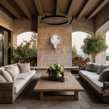 Hurricane Supreme 12" Oscillating Wall Mount Fan for Maximum Comfort