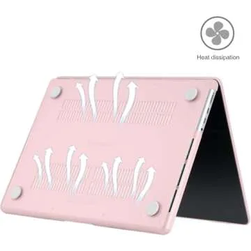 EooCoo Case Compatible with MacBook Pro 14 inch 2025 2024-2021 M4 M3 M2 M1 Pro Max Chip, Hard Shell Cases with Keyboard Cover, Screen Protector - Pink