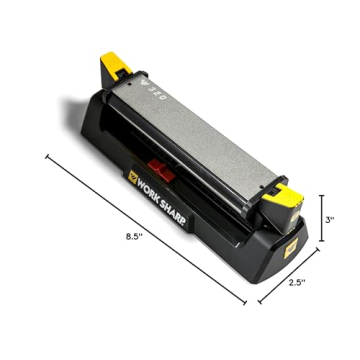 Work Sharp Benchstone Knife Sharpener 3 Sided Efficiently Sharpens Blades