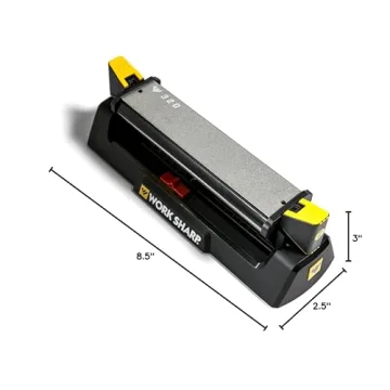 Work Sharp Benchstone Knife Sharpener 3 Sided Efficiently Sharpens Blades