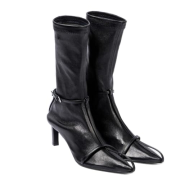 Goolita Stylish Leather Ankle Boots for Women