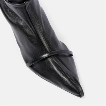 Goolita Stylish Leather Ankle Boots for Women