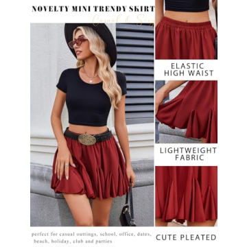 Avidlove Women’s Stretchy Black Mini Skirt for Every Occasion