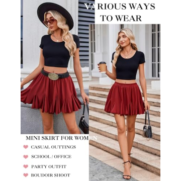 Avidlove Women’s Stretchy Black Mini Skirt for Every Occasion