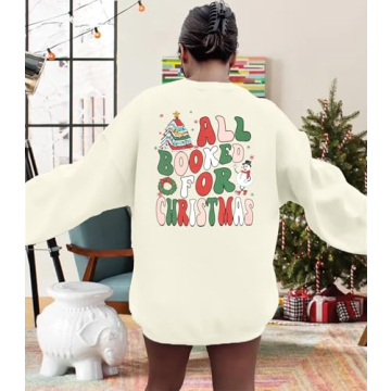 VILOVE Christmas Sweatshirt for Festive Fun