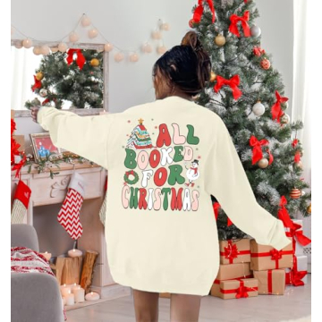 VILOVE Christmas Sweatshirt for Festive Fun
