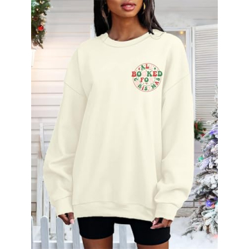 VILOVE Christmas Sweatshirt for Festive Fun