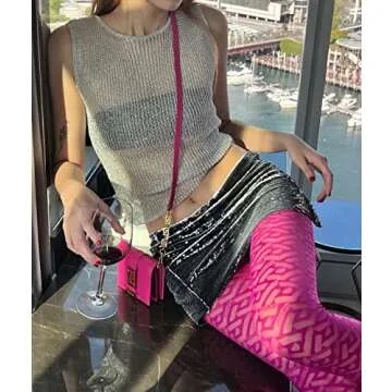 PICPUNMAK Sexy Fishnet Crop Top for Stylish Women