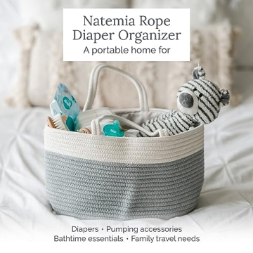 Stylish Natemia Baby Diaper Caddy Organizer for Essentials