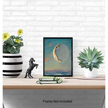 Moon Goddess Wall Decor for Boho and Mystic Styles