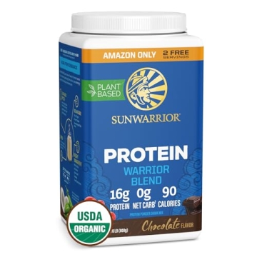 Sunwarrior Vegan Protein Powder Plant-Based USDA Organic | BCAA Amino Acids Hemp Seed | Keto Friendl...