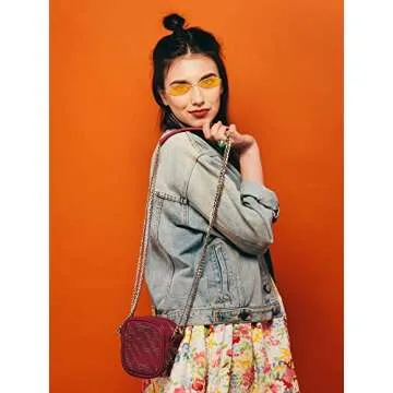 18 Pairs Vintage Slender Oval Sunglasses Small Metal Frames Designer Gothic Glasses Candy Colors Retro Hippie Eyewear for Women Men