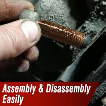 Keze Anti Seize Grease Copper Brakes Grease Lubricant Prevent Rust and Corrosion High Temperature Resistant Automotive Lubrication for Spark Plug Caliper Pin Bolts and Nuts, 1 Oz-1 Pack