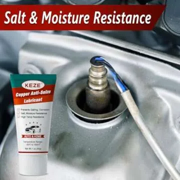 Keze Anti Seize Grease Copper Brakes Grease Lubricant Prevent Rust and Corrosion High Temperature Resistant Automotive Lubrication for Spark Plug Caliper Pin Bolts and Nuts, 1 Oz-1 Pack