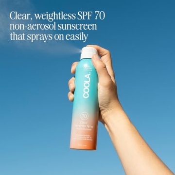 COOLA Organic SPF 70 Sunscreen Spray for Everyone - Peach Blossom