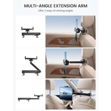 Lamicall Car Headrest Tablet Holder for iPad & Galaxy
