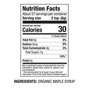 Butternut Mountain Farm 100% Pure Organic VT Maple Sugar, 1LB Bag, Reclosable Pouch