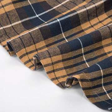 Chic Plus Size Plaid A-Line Flared Skirt for Women