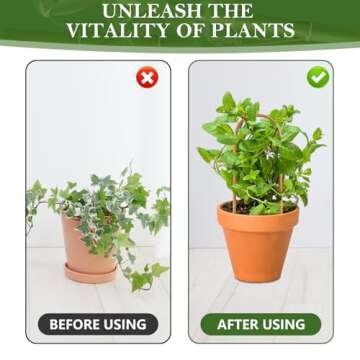 Hanaruer 20 Pack Bamboo Trellis, Natural Bamboo Plants Trellis U-Hoop, 16" Garden Trellis with Twist Ties, Bamboo Trellis U-Shape for Climbing Plant Support, Small Potted Plant Trellis for Indoor